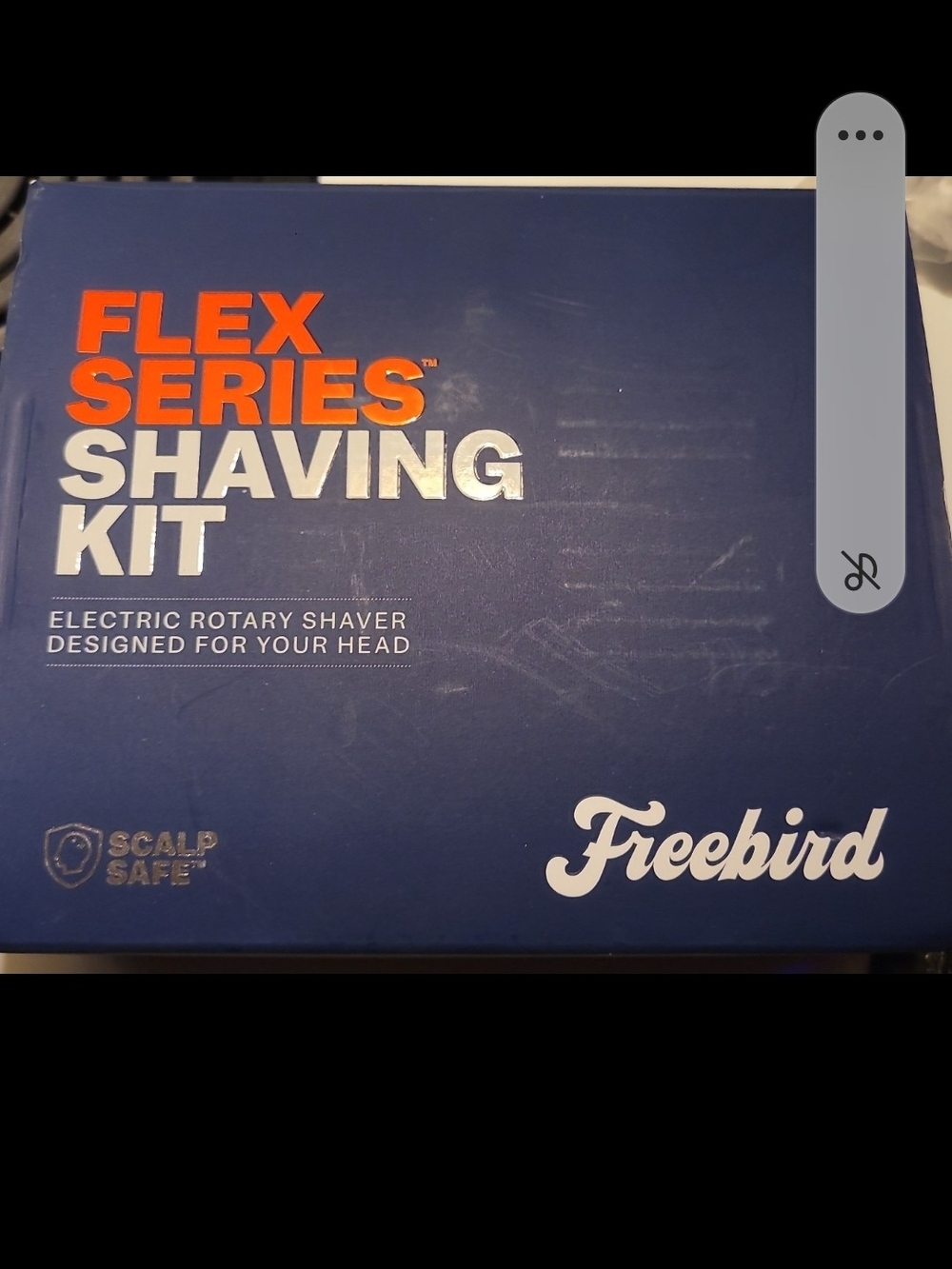 freebird Flex Series Shaving Kit - Blue and Orange Accents. New